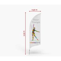 Alu Beachflag Bend M - Window2Print