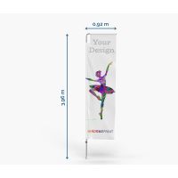 Alu Beachflag Quadratic 396 cm | W2P