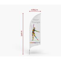 Alu Beachflag Bend M - Window2Print