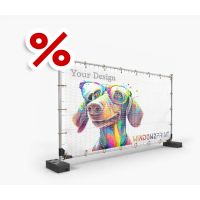 Plane Bauzaun Mesh 340x175 I Window2Print
