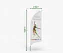 Alu Beachflag Bend S - Window2Print
