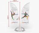 Alu beidseitig bedruckt Beachflag Bend M