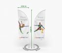 Alu beidseitig bedruckt Beachflag Bend S - Window2Print