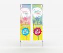 Alu beidseitig bedruckt Beachflag Quadratic M - Window2Print