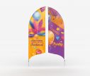Alu beidseitig bedruckt Beachflag Bend M - Window2Print