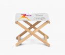 Holz Klapphocker 41x34x39 cm | Window2Print