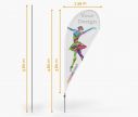 Classic Beachflag Drop 480x139 cm| Window2Print