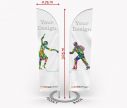 Classic beidseitig bedruckt Beachflag Straight M - W2P - Großformatdrucker
