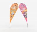 Classic beidseitig bedruckt Beachflag Drop M - Window2Print