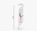 Classic Beachflag Bend S -  Window2Print