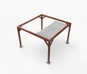 Faltmarkise Classic - 300 x 300 cm - wasserabweisend - Weiß - W2P