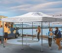 Faltpavillon groß 3 x 6 m mit Dach - Perfekt für eine Party im Garten I Window2Print