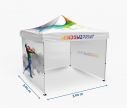 Event Zelt 3x3 mit Dach und Wänden - Fan Zone | Window2Print