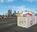 Faltpavillon groß 3 x 4,5 m mit Dach und Wänden - Perfekt für ein Firmenevent - Window2Print