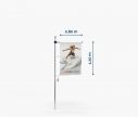 Fanfahnen - Polyester 115g - 80 x 120 - mit Hohlsaum - Fan Zone | Window2Print