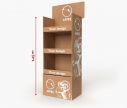 ARIES Regaldisplay 61 x 41 x 145 cm mit weißem Aufdruck | W2P