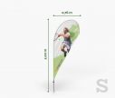 Classic Beachflag Drop S - Fan Zone | Window2Print