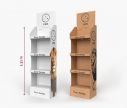 Regal aus Karton 41,5x28,5x131 - Regaldisplays Leo | W2P