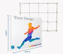 Mobile Messefaltwand Hop-Up L / 3x4 - Fan Zone | Window2Print