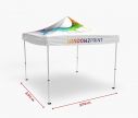 Pavillon 3x3 wetterfest - Fan zone | Window2Print