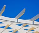Pavillon mit Lamellendach- Sonnenschutz ・ Window2Print