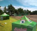 Faltpavillon medium 3 x 3 m mit Dach und Wänden - Fan Zone | Window2Print