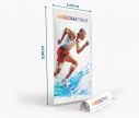 Roll up Banner 100 x 200 - nur Druck - Fan Zone | Window2Print