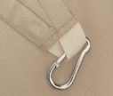 Segelkarabiner - Rechteckiges Sonnensegel - Beige - Window2Print
