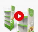 DRACO Regaldisplay 60 x 40 x 150 cm