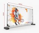 Werbebanner Bauzaun 340 x 173 cm - Fan Zone | Window2Print