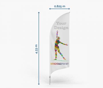 Alu Beachflag Bend L - Window2Print