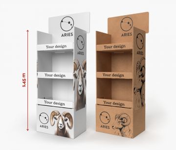 Bodendisplay 61 x 41 x 145 cm - Regaldisplays | Window2Print