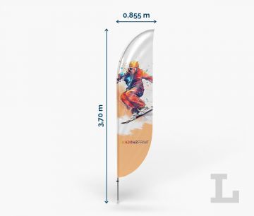 Stadionfahne Classic Bend L - Fan Zone | Window2Print