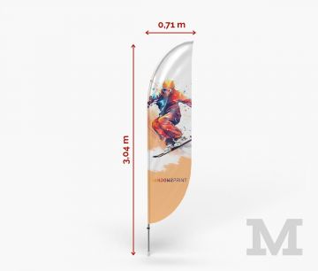 Beachfahne bedrucken - Bend M - Fan Zone | Window2Print