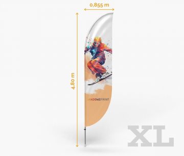 Beachflag - Preis - Bend XL - Fan Zone | Window2Print