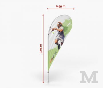 Werbefahnen Beachflags - Classic Beachflag Drop M - Fan Zone | Window2Print