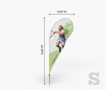 Classic Beachflag Drop S - Fan Zone | Window2Print