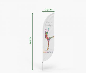 Classic Beachflag Bend S -  Window2Print