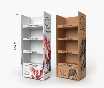 Draco 60 x 40 x 150 cm - Regaldisplays | Window2Print
