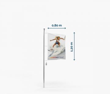 Fan Flagge 80x120 mit Karabinerhaken - Fan Zone | Window2Print