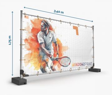Mesh Banner mit Ösen 340 x 175 cm - Fan Zone | Window2Print
