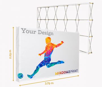 Mobile Messefaltwand Hop-Up XL / 3x5 - Window2Print