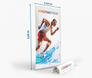 Roll up Banner 100 x 200 - nur Druck - Fan Zone | Window2Print