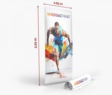 Roll up Bannerdisplay 85x200 cm - Druck - Fan Zone | Window2Print