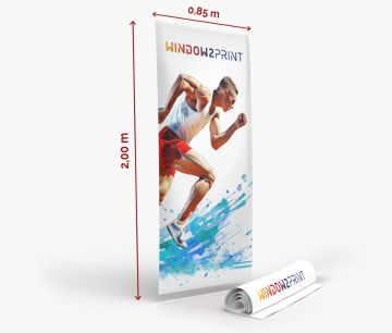 Roll up Ständer 85 x 200 - nur Druck - Fan Zone | Window2Print