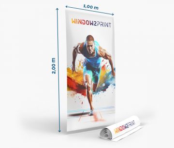 Roll up Werbung 100x200 - nur Druck - Fan Zone | Window2Print
