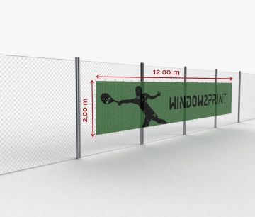 Tennis Banner 2 x 12 m - Werbebanner  | Window2Print