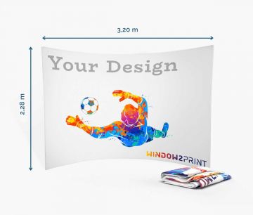 Textilmessewand Horizontal - nur Druck - Window2Print