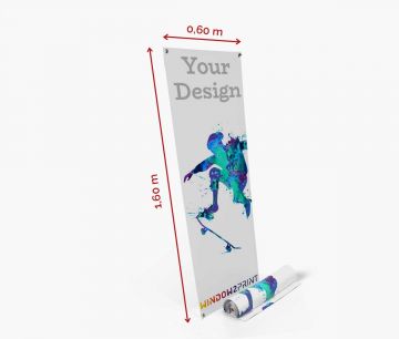 X-banner 60 x 160 cm - nur Druck