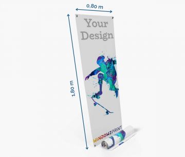 X-banner 80 x 180 cm - nur Druck